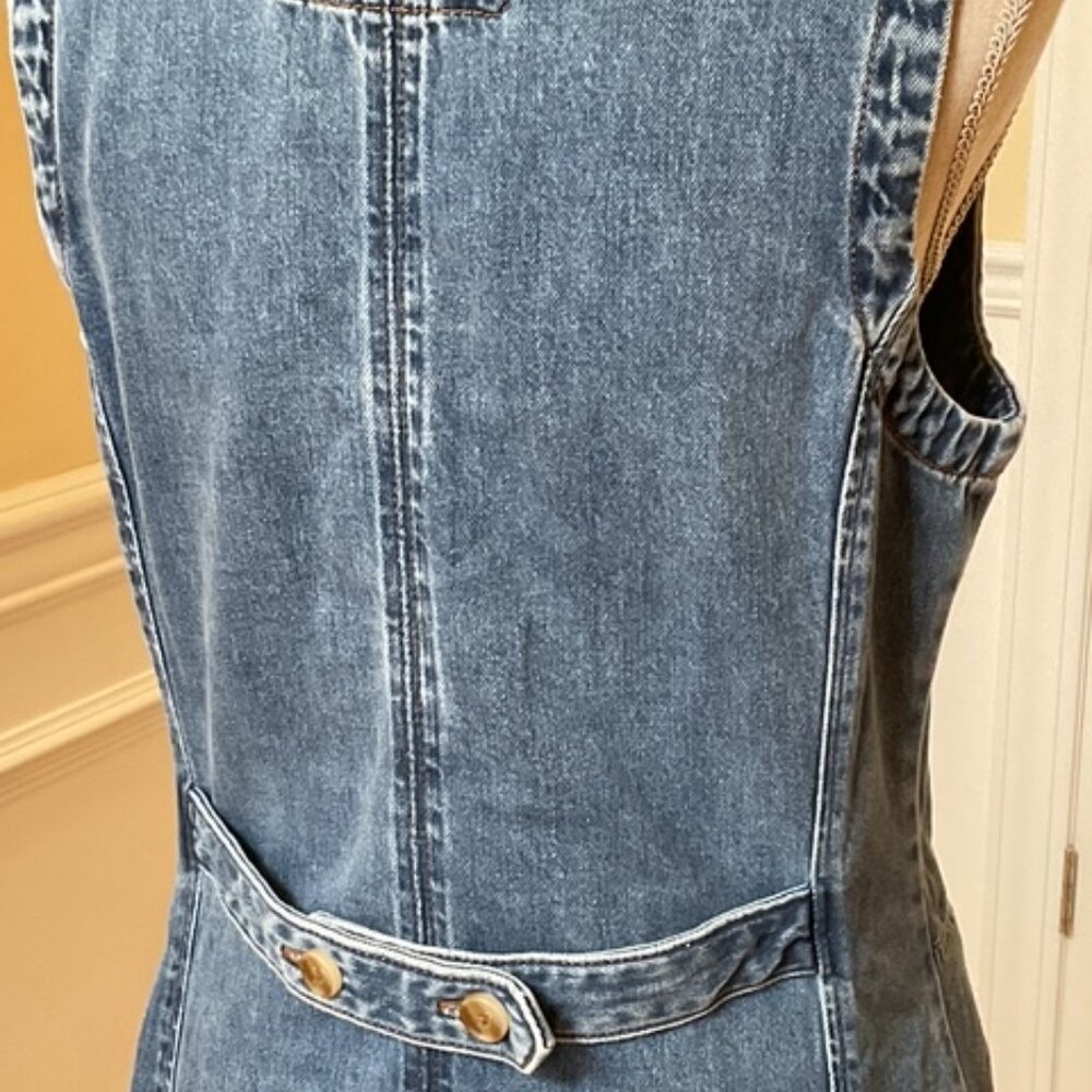 Ann Taylor Modern Denim Shirtdress / 10P Authentic Indigo NWT Orig 169 - Picture 6 of 8